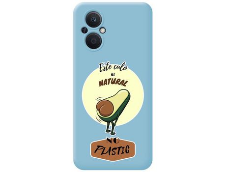 Funda Silicona Líquida Azul para Oppo Reno 8 Lite 5G diseño Culo Natural Dibujos