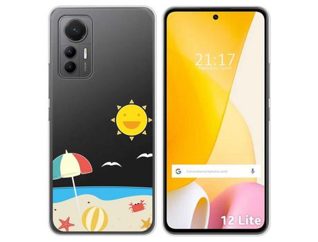 Funda Silicona Transparente para Xiaomi 12 Lite 5G diseño Playa Dibujos