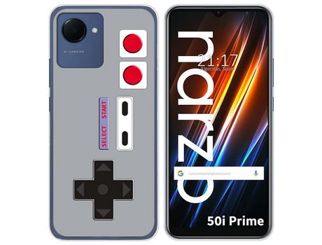 Funda Silicona para Realme Narzo 50i Prime diseño Consola Dibujos