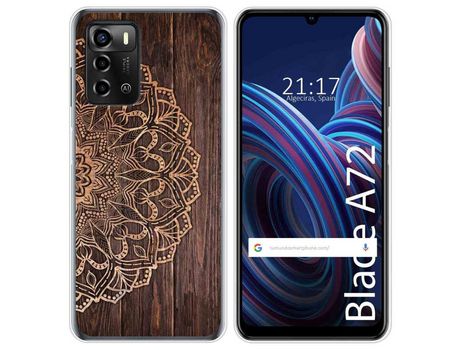 Funda Silicona para ZTE Blade A72 diseño Madera 06 Dibujos