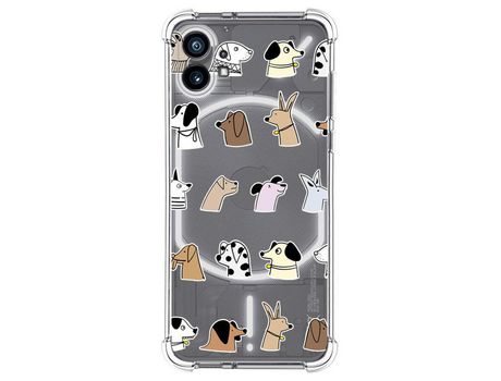 Funda Silicona Antigolpes para Nothing Phone 1 diseño Perros Dibujos