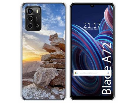 Funda Silicona para ZTE Blade A72 diseño Sunset Dibujos