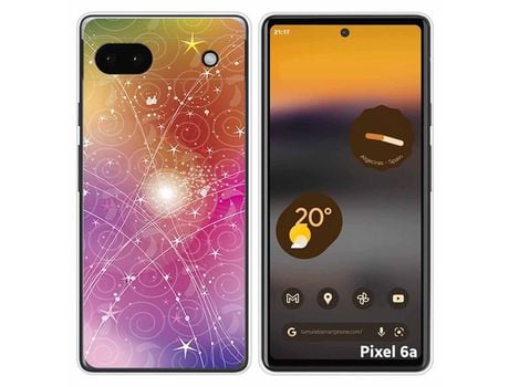 Funda Silicona para Google Pixel 6A diseño Abstracto Dibujos