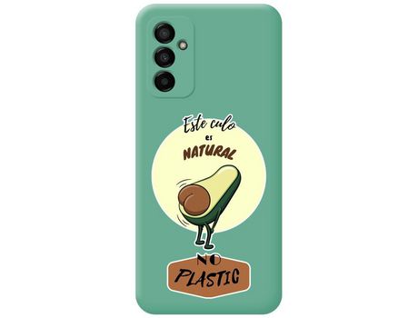 Funda Silicona Líquida Verde para Samsung Galaxy M13 4G diseño Culo Natural Dibujos
