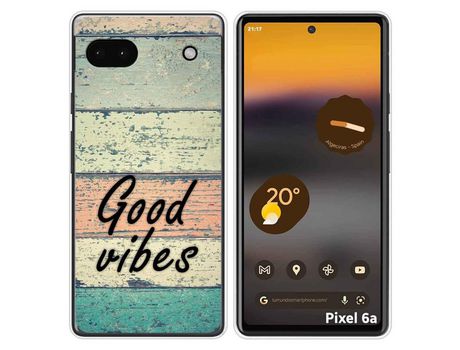 Funda Silicona para Google Pixel 6A diseño Madera 01 Dibujos