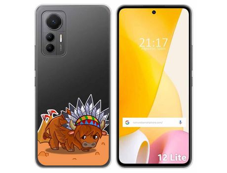 Funda Silicona Transparente para Xiaomi 12 Lite 5G diseño Bufalo Dibujos