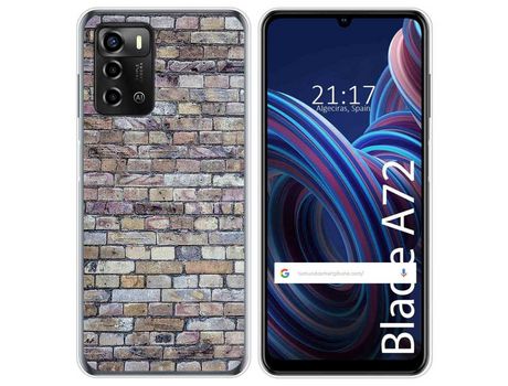 Funda Silicona para ZTE Blade A72 diseño Ladrillo 02 Dibujos