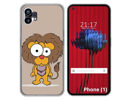 Funda Silicona para Nothing Phone 1 diseño Leon Dibujos