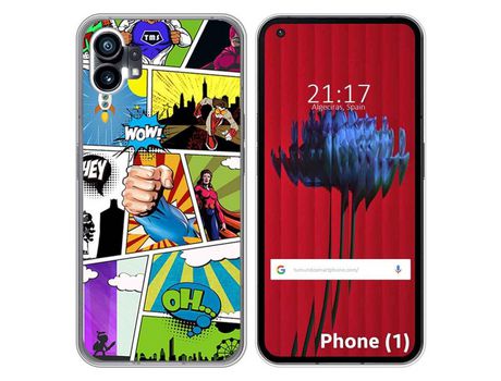 Funda Silicona para Nothing Phone 1 diseño Comic Dibujos