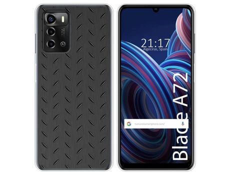 Funda Silicona para ZTE Blade A72 diseño Metal Dibujos
