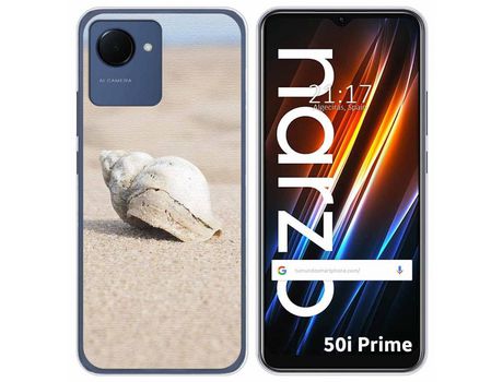 Funda Silicona para Realme Narzo 50i Prime diseño Concha Dibujos