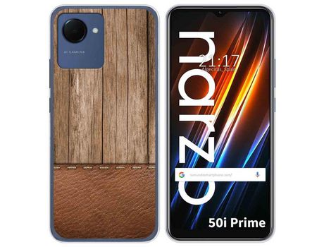 Funda Silicona para Realme Narzo 50i Prime diseño Madera 09 Dibujos