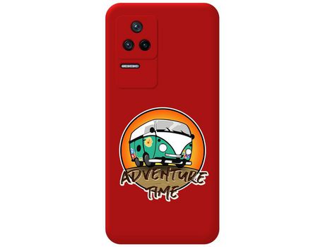Funda Silicona Líquida Roja para Xiaomi Poco F4 5G diseño Adventure Time Dibujos