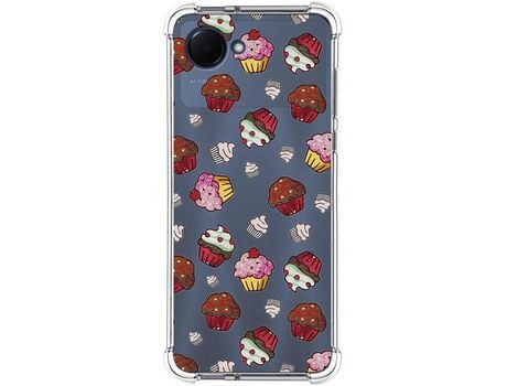 Funda Silicona Antigolpes para Realme Narzo 50i Prime diseño Muffins Dibujos