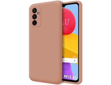 Funda Silicona Líquida Ultra Suave para Samsung Galaxy M13 4G Color Rosa