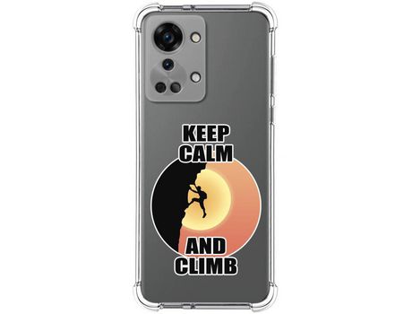 Funda Silicona Antigolpes para OnePlus Nord 2T 5G diseño Hombre Escalada Dibujos