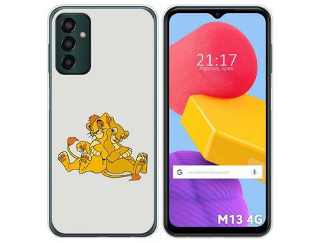 Funda Silicona para Samsung Galaxy M13 4G diseño Leones Dibujos