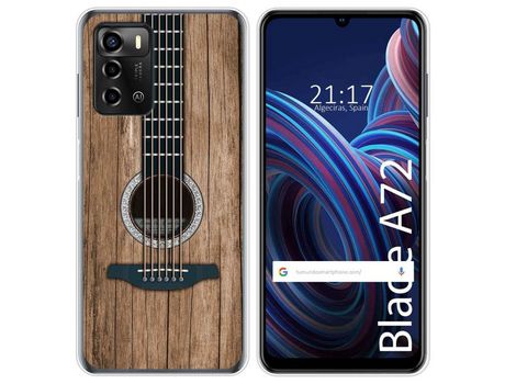 Funda Silicona para ZTE Blade A72 diseño Madera 11 Dibujos