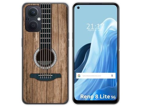 Funda Silicona para Oppo Reno 8 Lite 5G diseño Madera 11 Dibujos