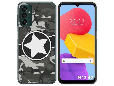 Funda Silicona para Samsung Galaxy M13 4G diseño Camuflaje 02 Dibujos