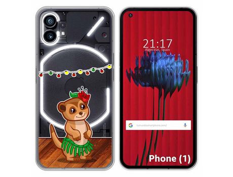 Funda Silicona Transparente para Nothing Phone 1 diseño Suricata Dibujos