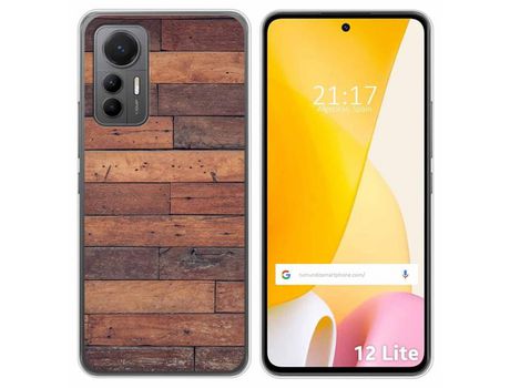 Funda Silicona para Xiaomi 12 Lite 5G diseño Madera 03 Dibujos