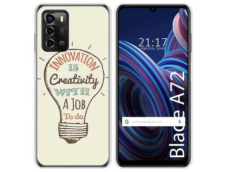 Funda Silicona para ZTE Blade A72 diseño Creativity Dibujos
