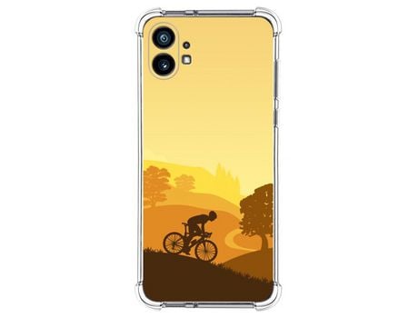 Funda Silicona Antigolpes para Nothing Phone 1 diseño Ciclista Dibujos