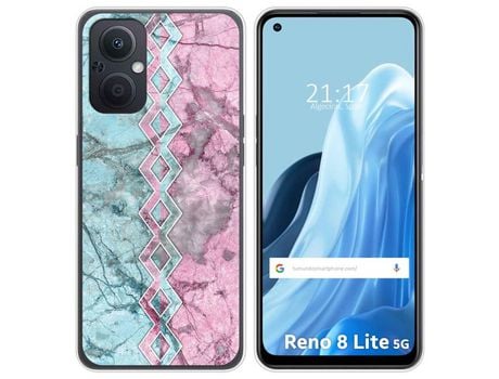 Funda Silicona para Oppo Reno 8 Lite 5G diseño Mármol 08 Dibujos