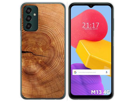Funda Silicona para Samsung Galaxy M13 4G diseño Madera 04 Dibujos