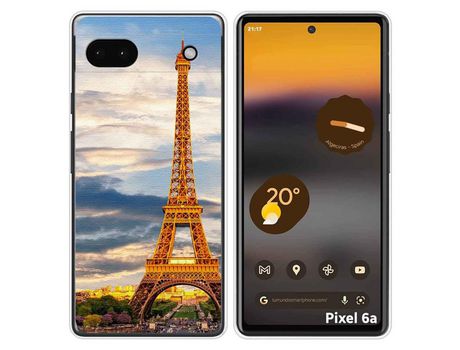 Funda Silicona para Google Pixel 6A diseño Paris Dibujos
