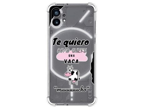 Funda Silicona Antigolpes para Nothing Phone 1 diseño Vaca Dibujos
