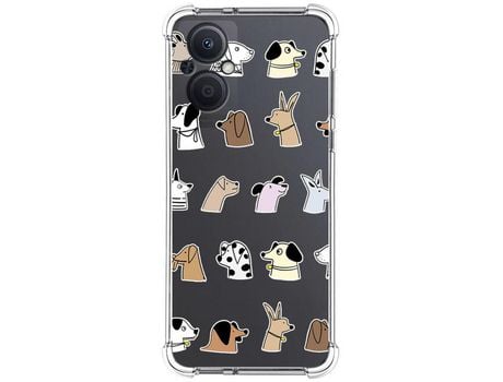 Funda Silicona Antigolpes para Oppo Reno 8 Lite 5G diseño Perros Dibujos