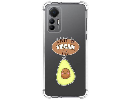 Funda Silicona Antigolpes para Xiaomi 12 Lite 5G diseño Vegan Life Dibujos