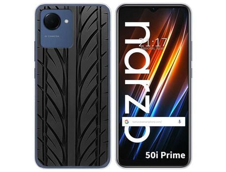 Funda Silicona para Realme Narzo 50i Prime diseño Neumatico Dibujos