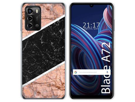 Funda Silicona para ZTE Blade A72 diseño Mármol 07 Dibujos