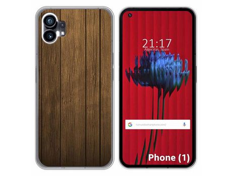 Funda Silicona para Nothing Phone 1 diseño Madera Dibujos
