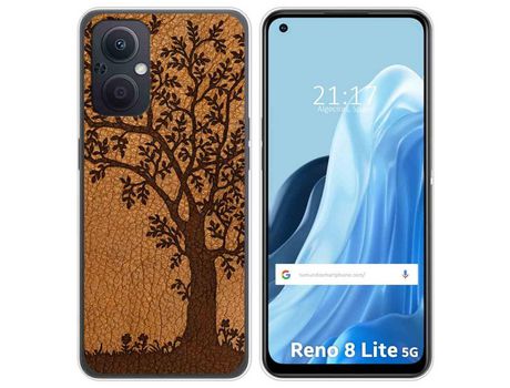 Funda Silicona para Oppo Reno 8 Lite 5G diseño Cuero 03 Dibujos