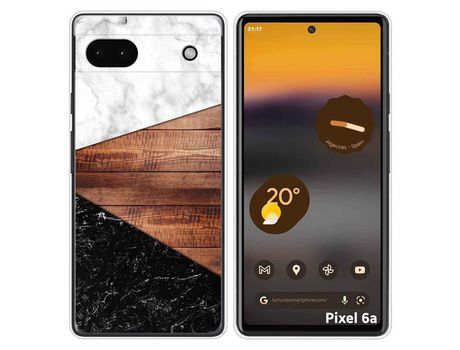 Funda Silicona para Google Pixel 6A diseño Mármol 11 Dibujos