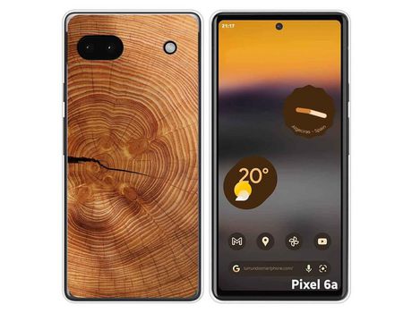 Funda Silicona para Google Pixel 6A diseño Madera 04 Dibujos