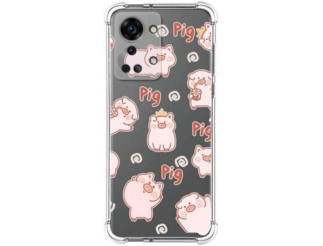 Funda Silicona Antigolpes para OnePlus Nord 2T 5G diseño Cerdos Dibujos