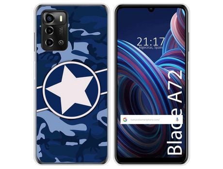 Funda Silicona para ZTE Blade A72 diseño Camuflaje 03 Dibujos
