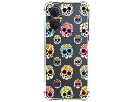 Funda Silicona Antigolpes para Oppo Reno 8 Lite 5G diseño Catrina Dibujos