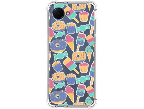 Funda Silicona Antigolpes para Realme Narzo 50i Prime diseño Dulces 02 Dibujos