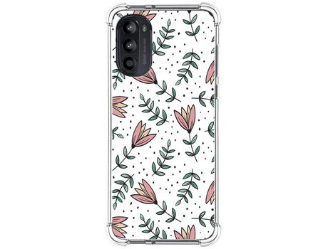 Funda Silicona Antigolpes para Motorola Moto G52 4G diseño Flores 01 Dibujos