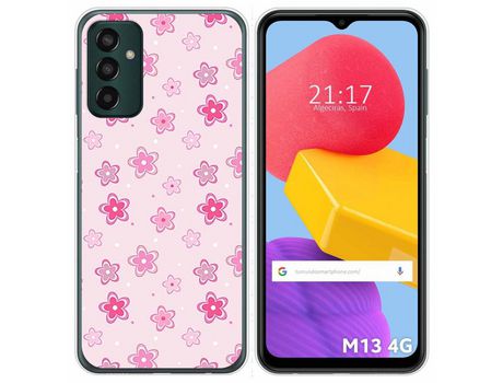 Funda Silicona para Samsung Galaxy M13 4G diseño Flores Dibujos