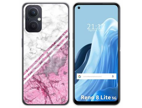 Funda Silicona para Oppo Reno 8 Lite 5G diseño Mármol 03 Dibujos