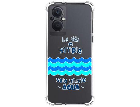 Funda Silicona Antigolpes para Oppo Reno 8 Lite 5G diseño Agua Dibujos
