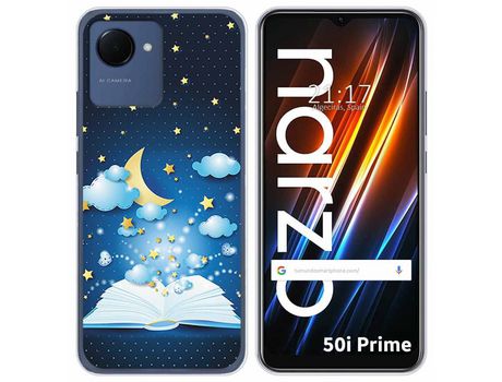 Funda Silicona para Realme Narzo 50i Prime diseño Libro Cuentos Dibujos