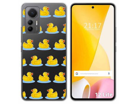 Funda Silicona Transparente para Xiaomi 12 Lite 5G diseño Pato Dibujos